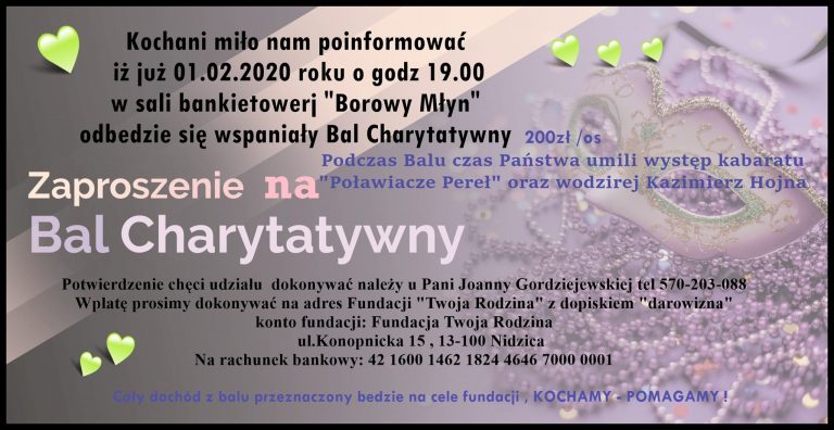 Bal Charytatywny :) Świetna zabawa i szczytny cel!