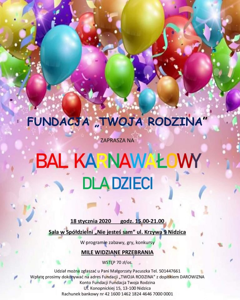 Bal Karnawałowy dla Dzieci